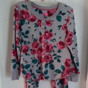 Betsey Johnson Rose Print Pajama Set